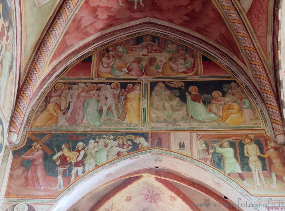 San Giuliano Milanese (Milan, Italy) - Frescoes depicting episodes of the live of Jesus in the the Abbey of Viboldone